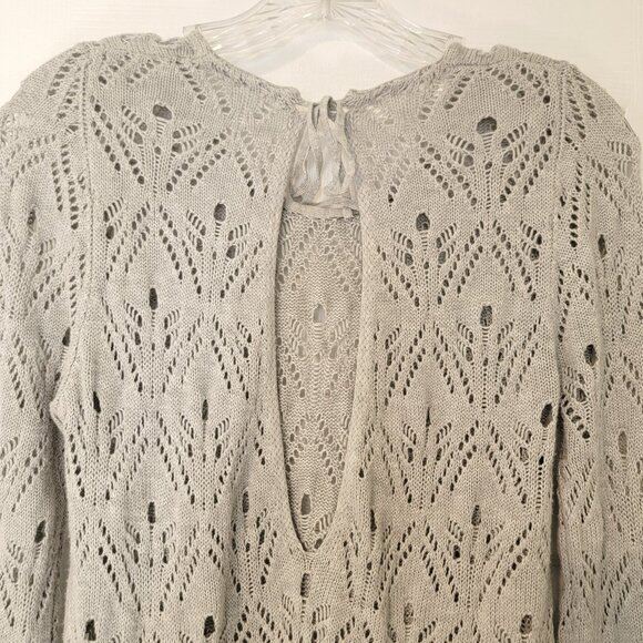 Grace & Lace Pointelle Knit Sweater 2 Way - Picture 4 of 5